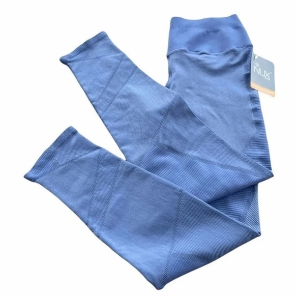 NWT NUX Shapeshifter Moderate Compression High Rise 7/8 Leggings Blue Size Large - Picture 1 of 11